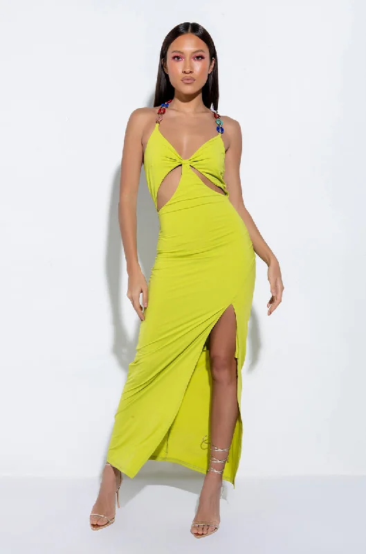 SO HOT HIGH SLIT MAXI DRESS