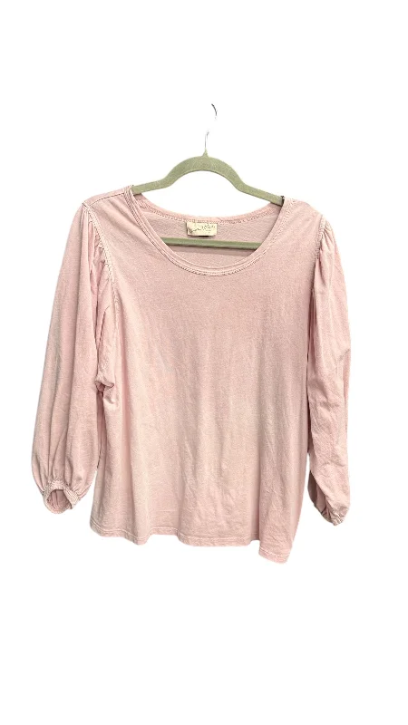 Top Long Sleeve By Universal Thread In Pink, Size: M